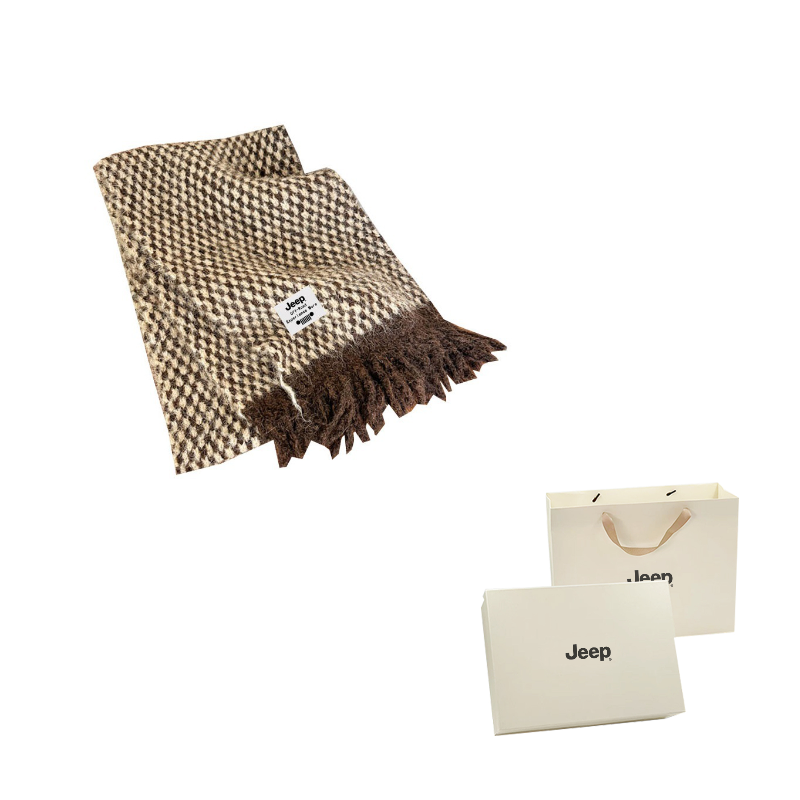 

Шарф из полиэстера Unisex Jeep, коричневый