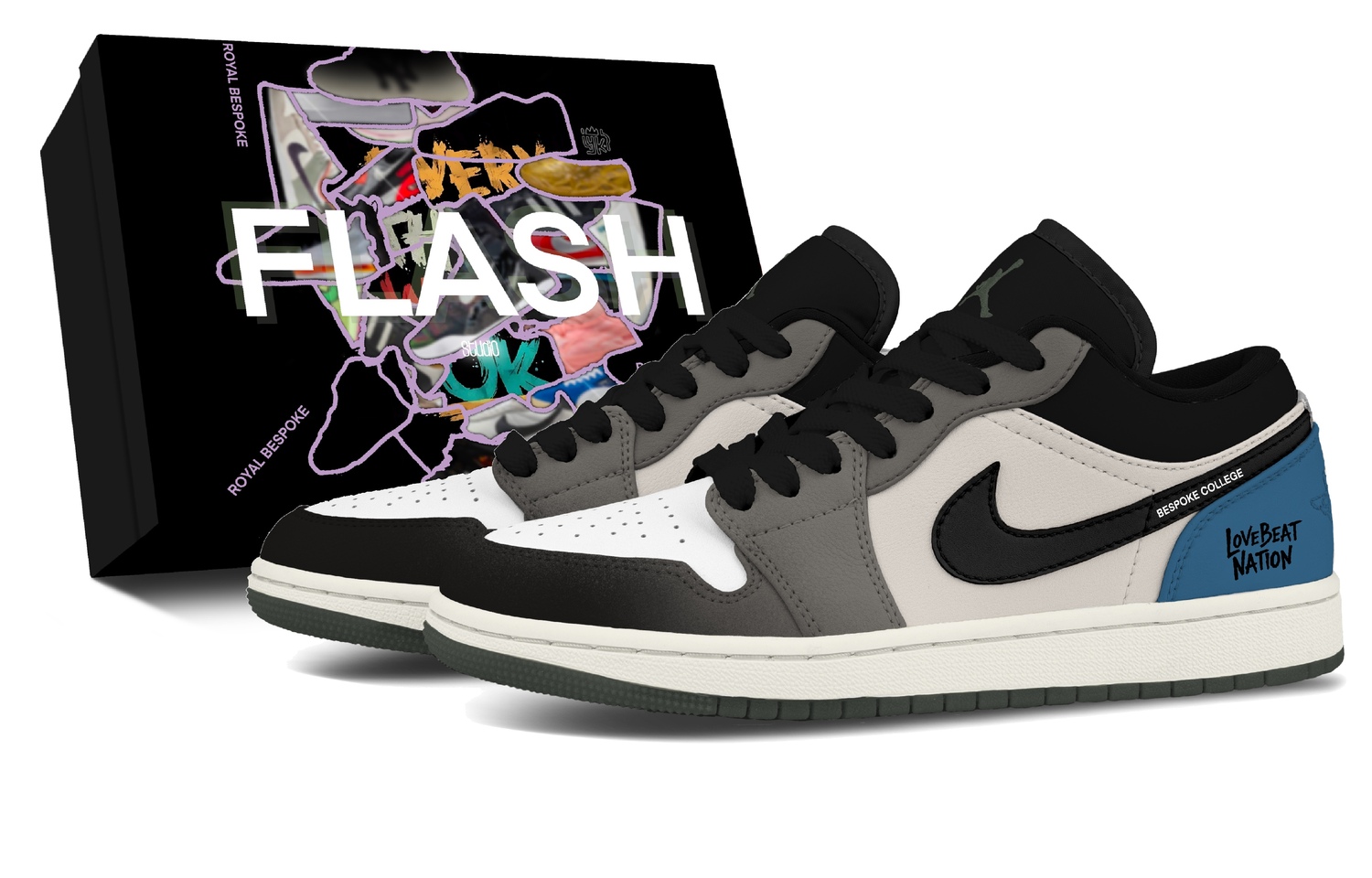 

Jordan Air 1 Gray Tone Men's, Box Included Abrasion Resistant Low top Vintage Basketball Shoes Men's Blue Gray