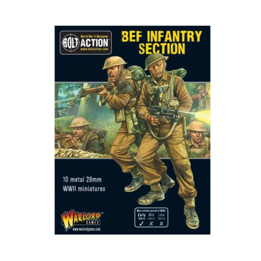 

Пехотная секция BEF, Bolt Action - British Army (28mm)