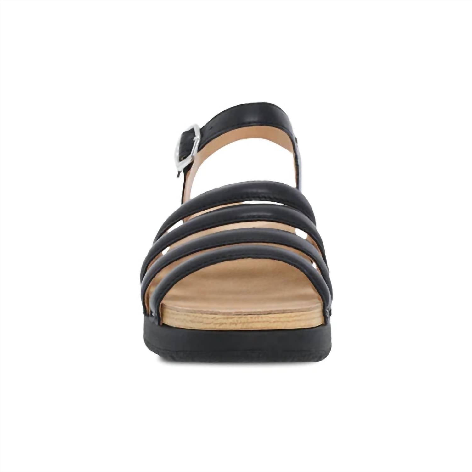 Женские сандалии Roxie Strappy Bright черного цвета dansko — фото 3