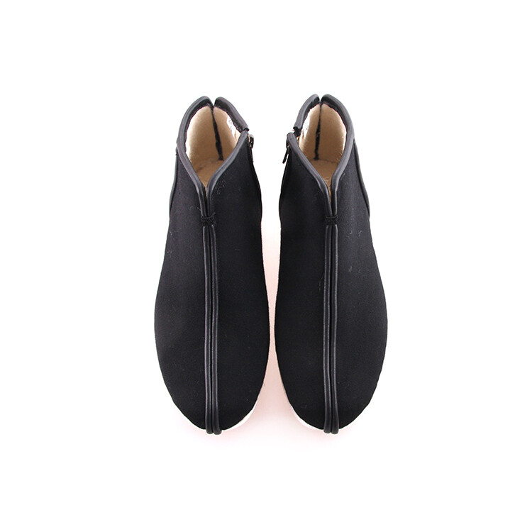 Туфли женские повседневные Women's Casual Shoes Women's High-Top Black Neiliansheng — фото 2