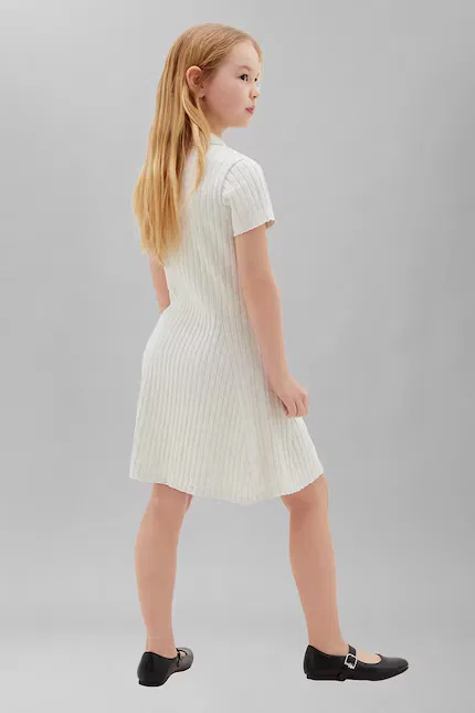 Платье мини расклешенное Calvin Klein Jeans, белый — фото 3