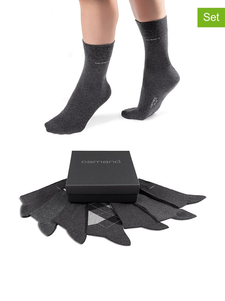 

Camano Набор из 7 пар: носки серого цвета