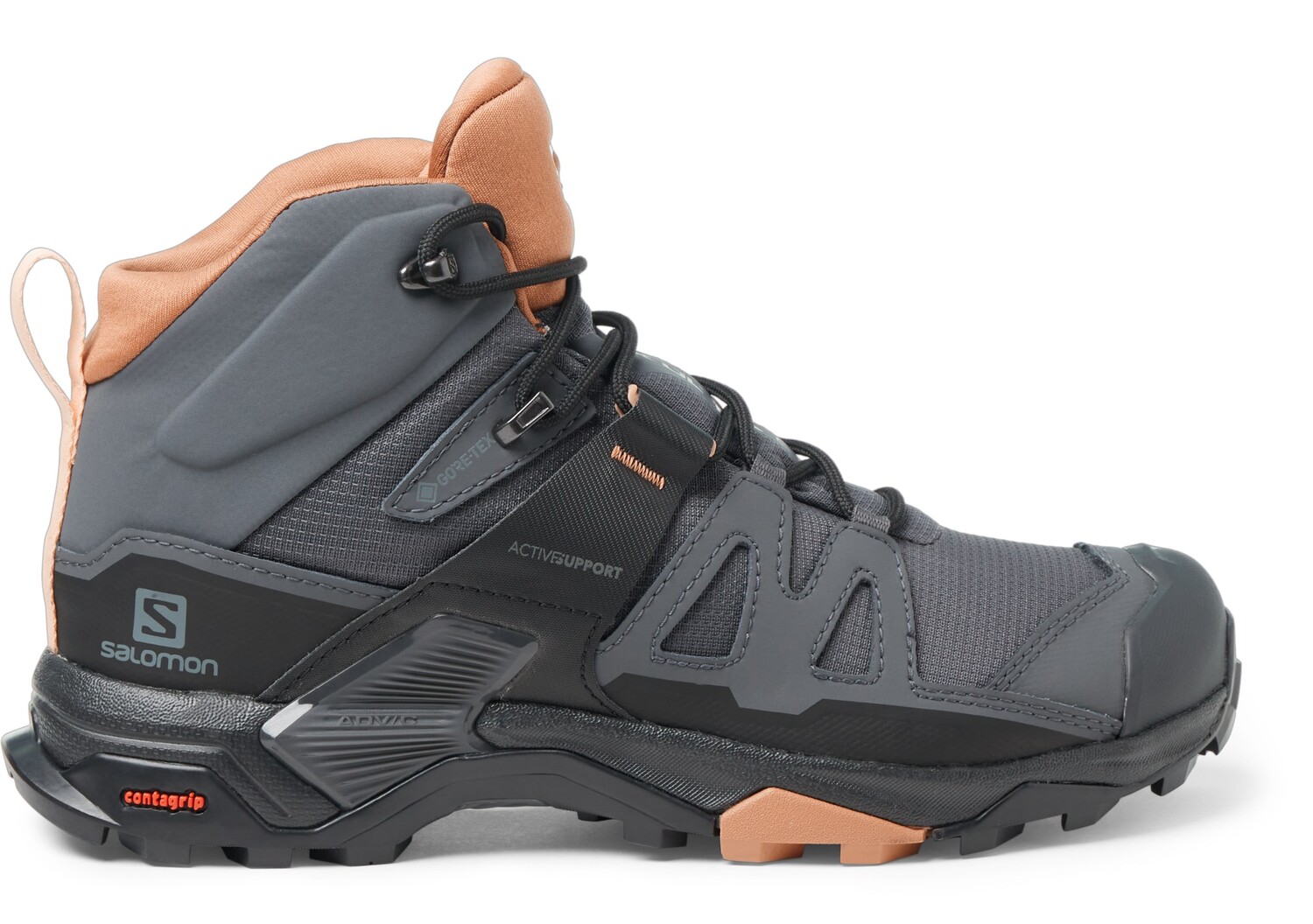 

Походные ботинки X Ultra 4 Mid GORE-TEX — женские Salomon, черный