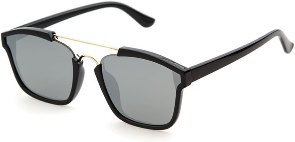 

Солнцезащитные очки с защитой UV400 | Зеркальные линзы, плоская верхняя часть, цветные линзы | Для женщин и мужчин, для занятий спортом на открытом воздухе и вождения DSVIGF, 06