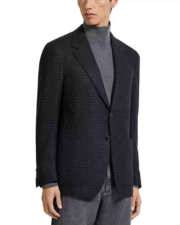 

Кашемировый спортивный пиджак Oasi Zegna, черный