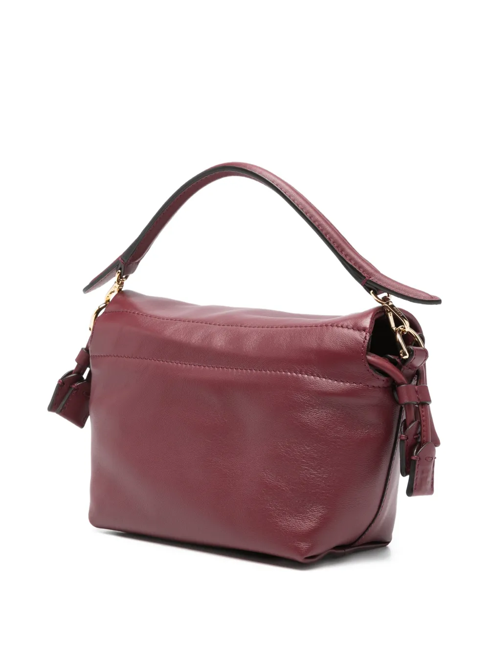 Сумка-тоут Small Mamma Baguette из кожи Fendi, красный — фото 3
