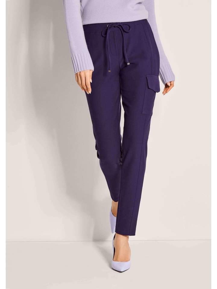 

MADELEINE Трикотажные брюки-карго с завязками, лавандово-сиреневого цвета