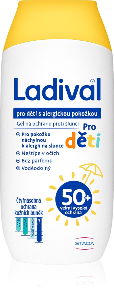 

Детский защитный гель для защиты от солнца Ladival, 50+ 200 мл