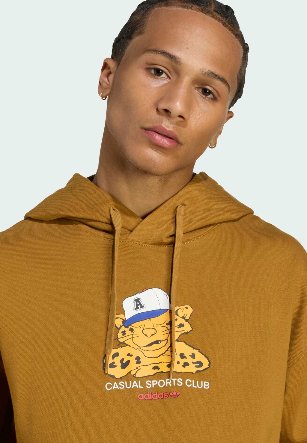 Толстовка Hoodie Adidas Originals, цвет Bronze Strata — фото 3