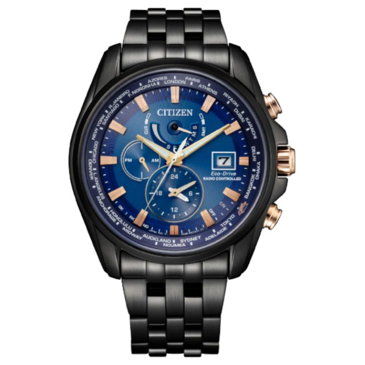 

CITIZEN Световая подзарядка кварцевый механизм браслет из нержавеющей стали мужские часы синий циферблат