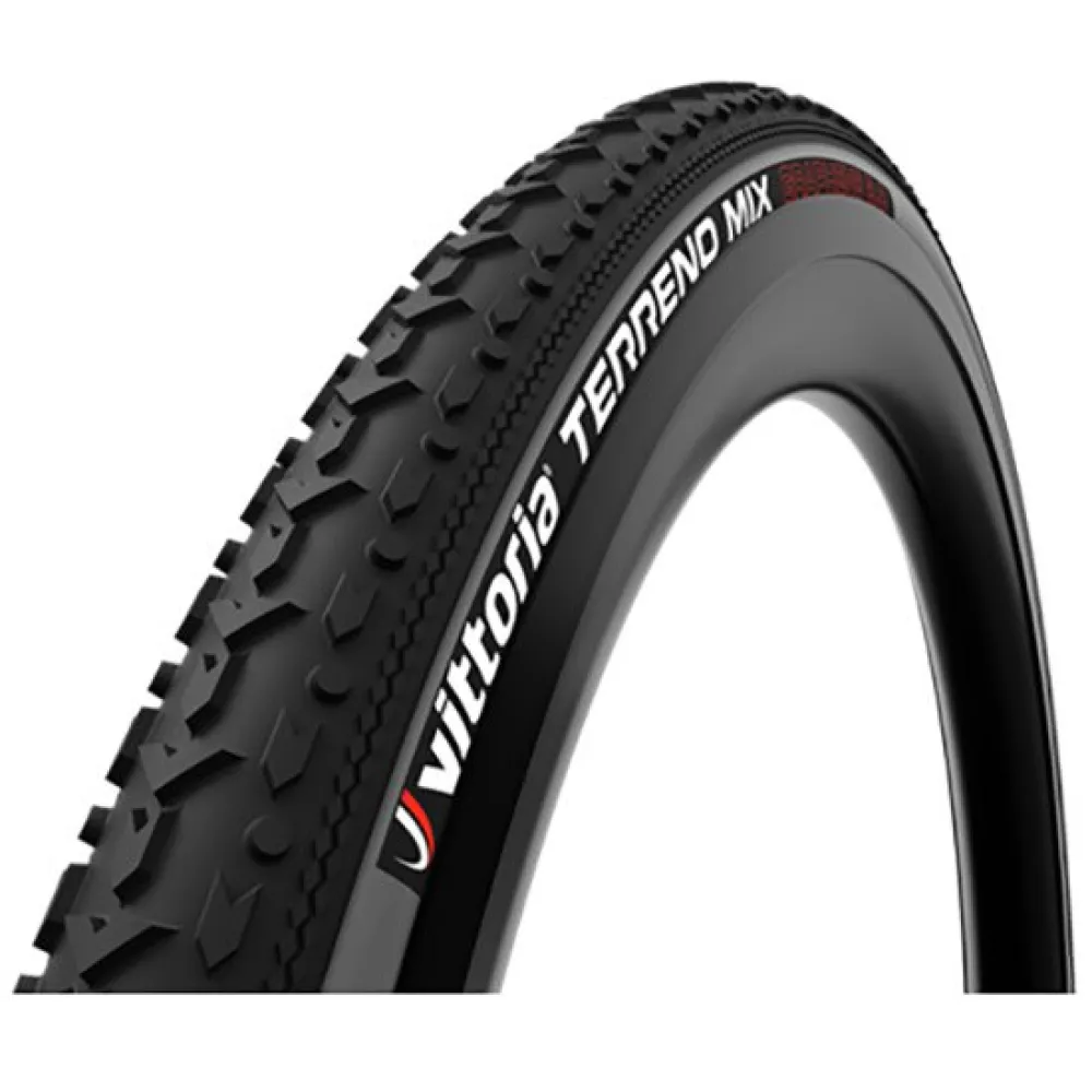 

Гравийная шина Vittoria Terreno Mix Tubeless 700C x 50 rigid, черный