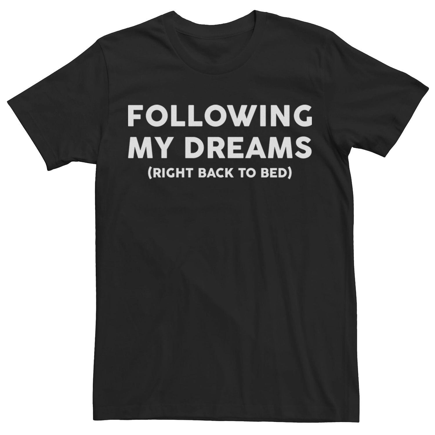 

Мужская футболка Follow My Dreams с надписью «Сарказм» Licensed Character