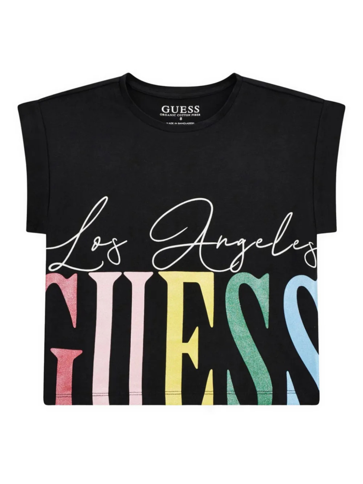 

Футболка с логотипом для детей Guess Kids, черный