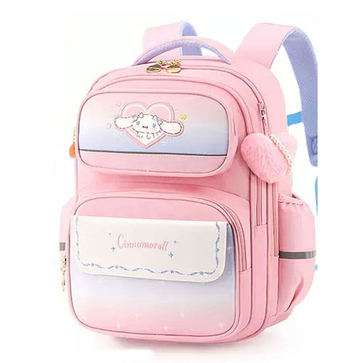 

Sanrio Студенческий рюкзак из полиэстера детский розово-синий, Cinnamoroll