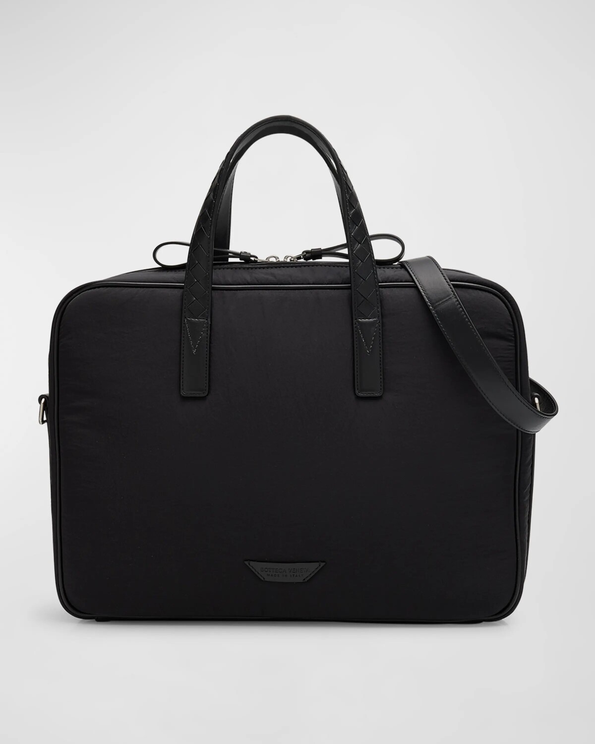

Мужской нейлоновый портфель с мягкой подкладкой Crossroad Bottega Veneta, цвет Nero
