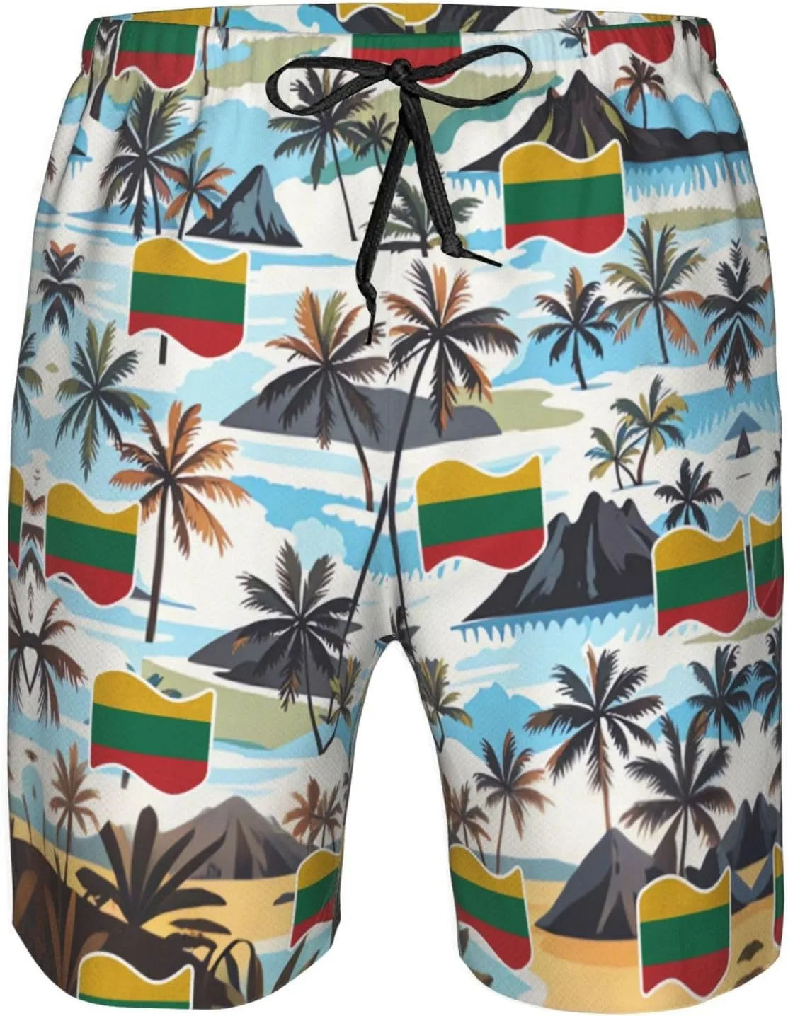 Мужские плавки-шорты Maldivians Board Shorts Swim Trunks с изображением Мальдивских островов Generic, Lithuania Lithuanian — фото 4