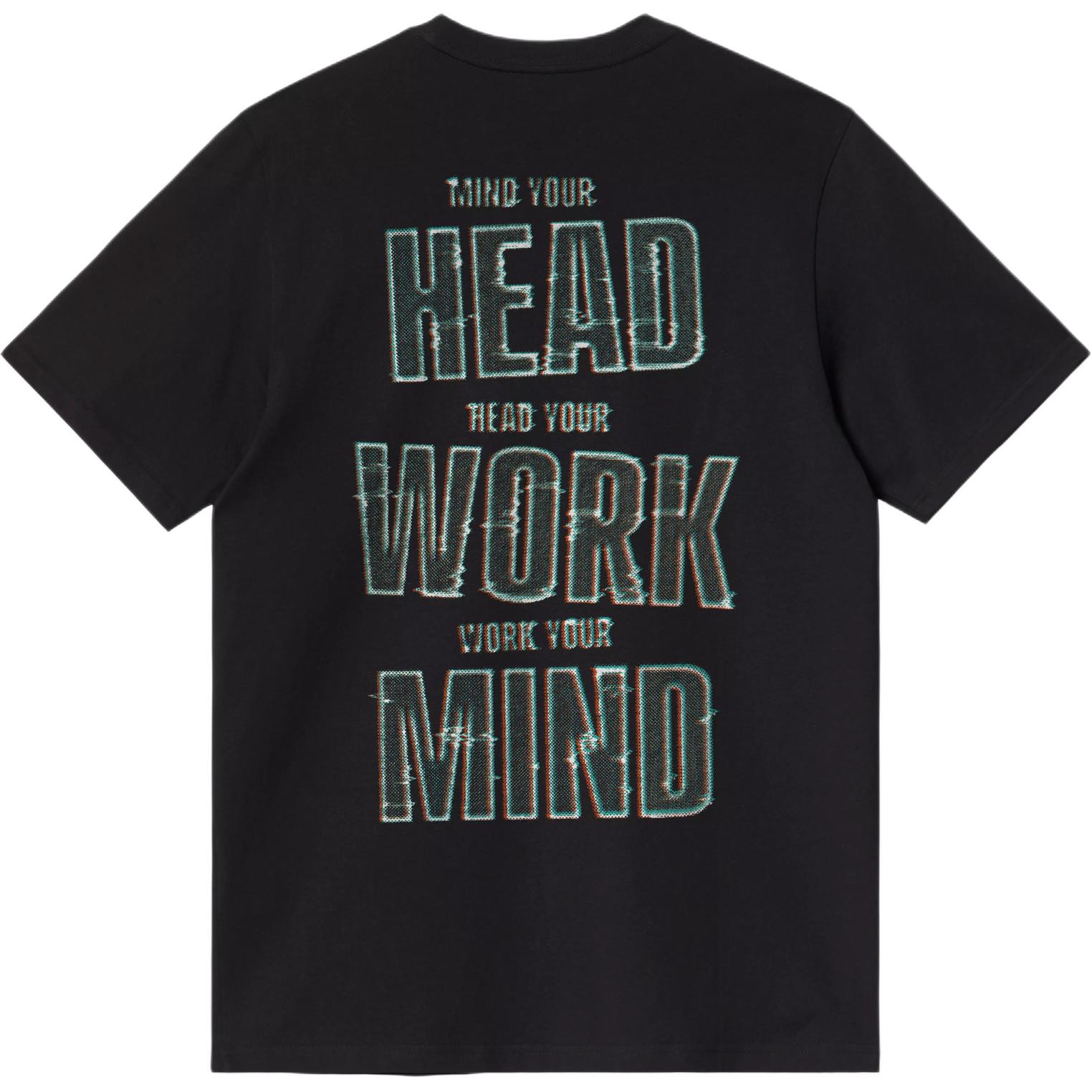 

SS26 S/S Mind Your Head Футболка Unisex Carhartt WIP, черный