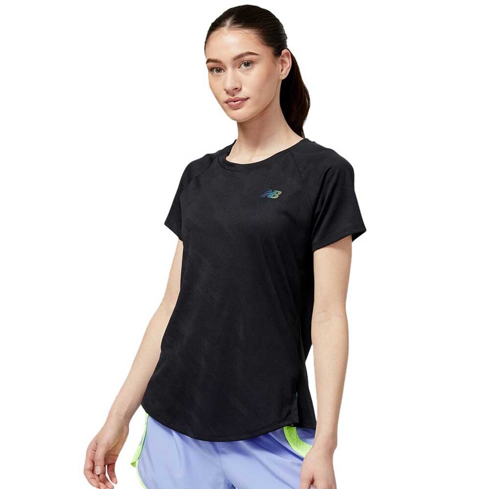 

Футболка с коротким рукавом New Balance Q Speed Jacquard, черный