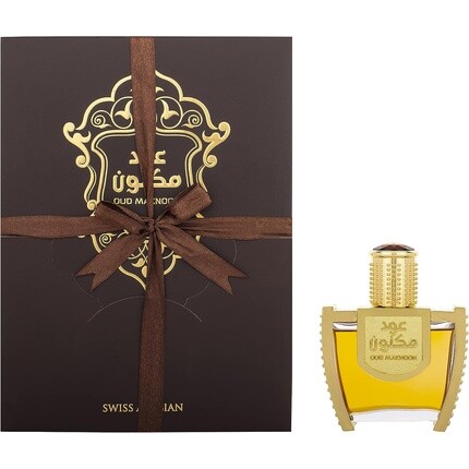 

Oud Maknoon Eau de Parfum 45 мл Утонченный и богатый аромат для мужчин и женщин Интенсивный древесно-цветочный амбровый уд с элементом пряностей Swiss Arabian