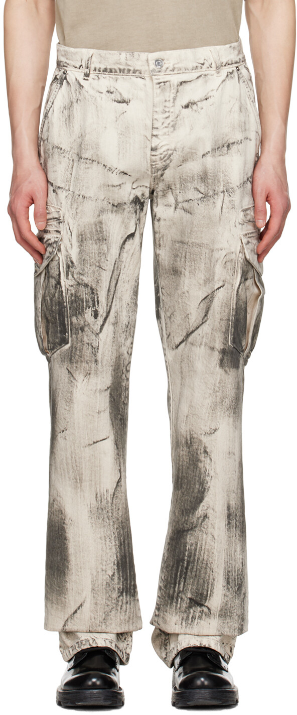 

RTA Off-White & Grey Брюки-карго Theo