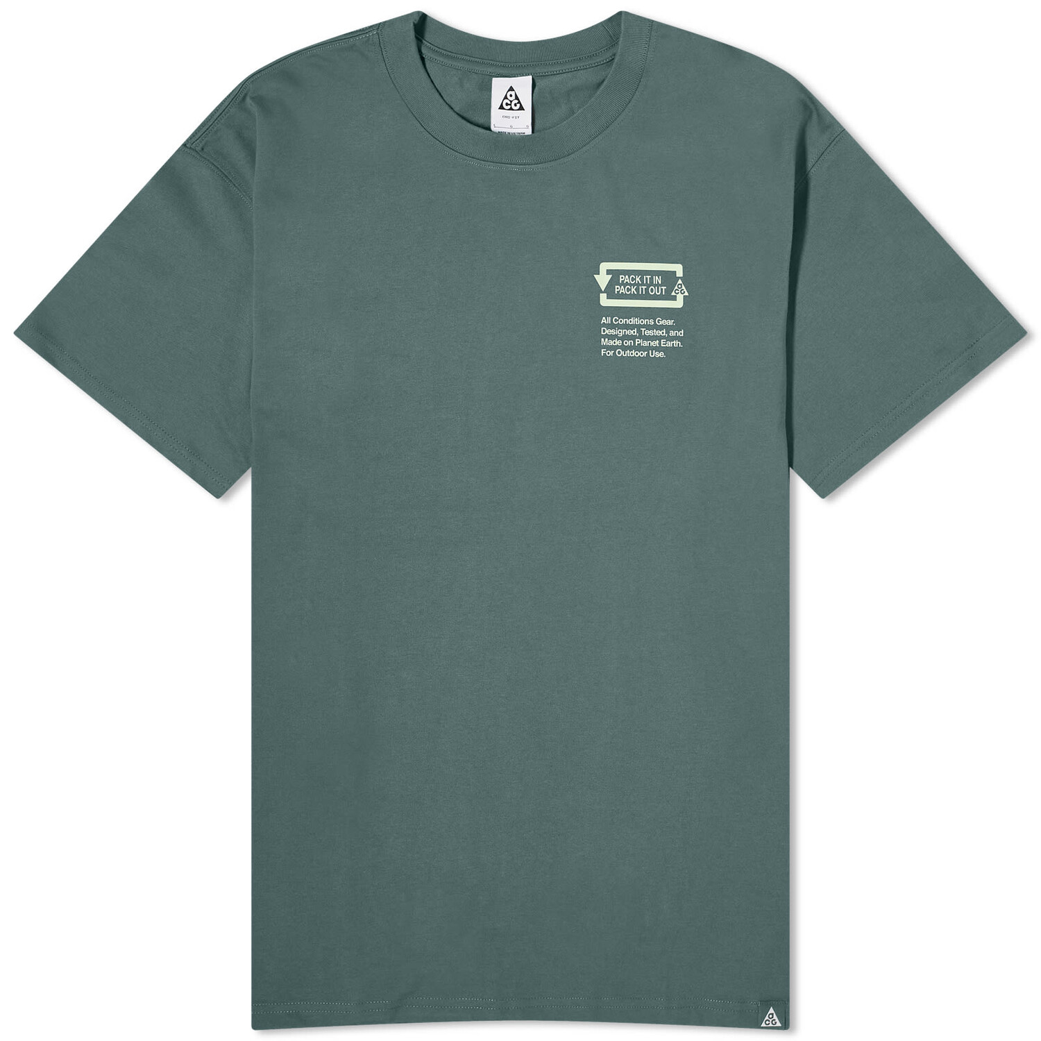 

Футболка Nike Acg Pickinout Dri-Fit T-Shirt, цвет Vintage Green