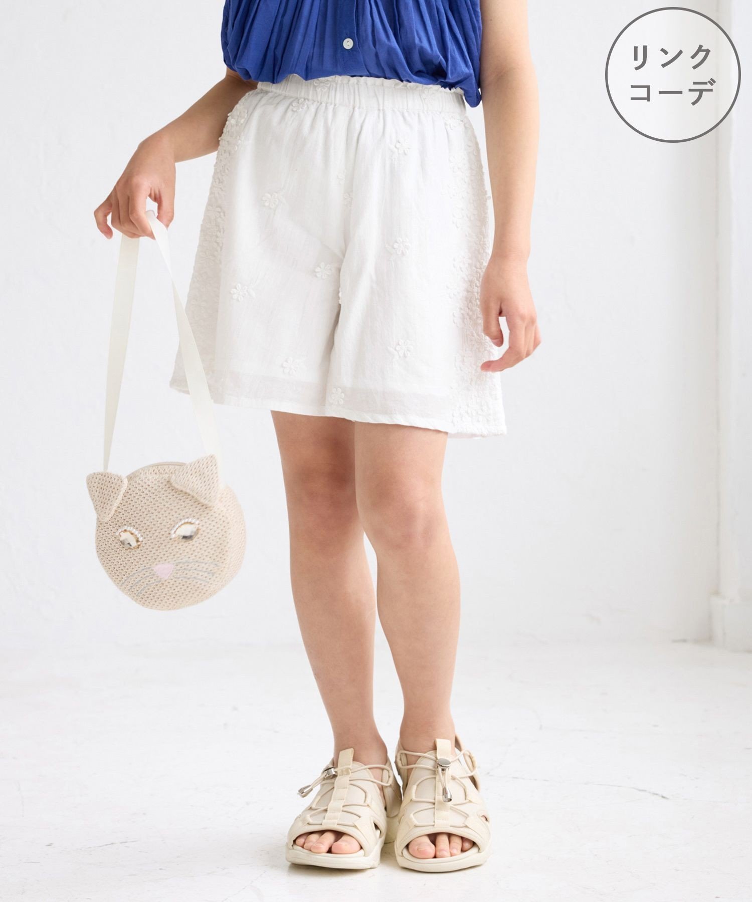 3D кружевные шорты/комбинезон Rope' Picnic Kids, Off-white (15)