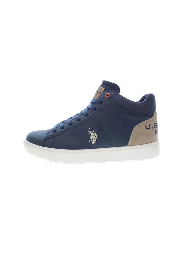 Кроссовки высокие U.S. Polo Assn., темно-синий бежевый