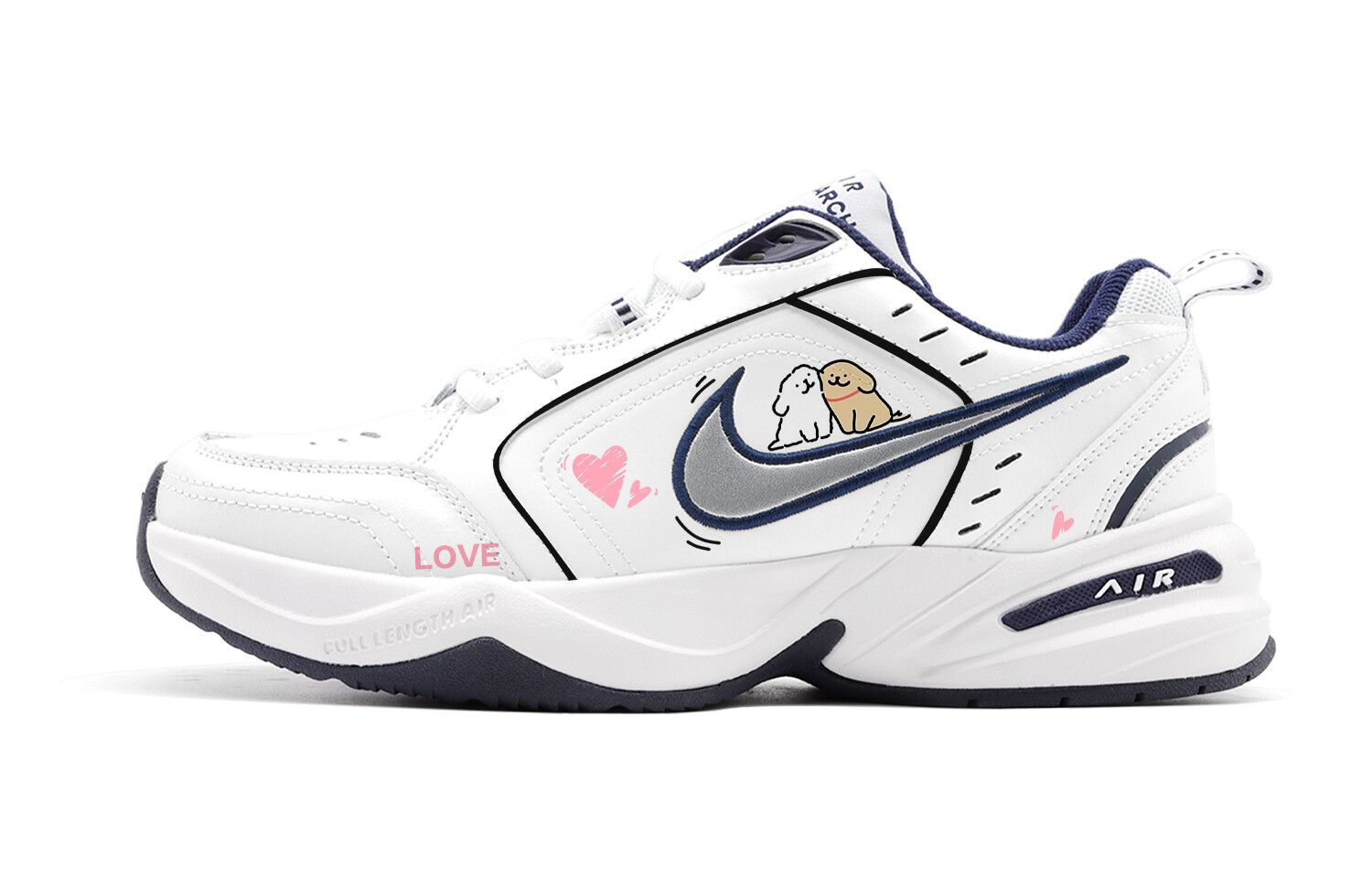 Массивные кроссовки Nike Air Monarch 4 унисекс, Blue/White