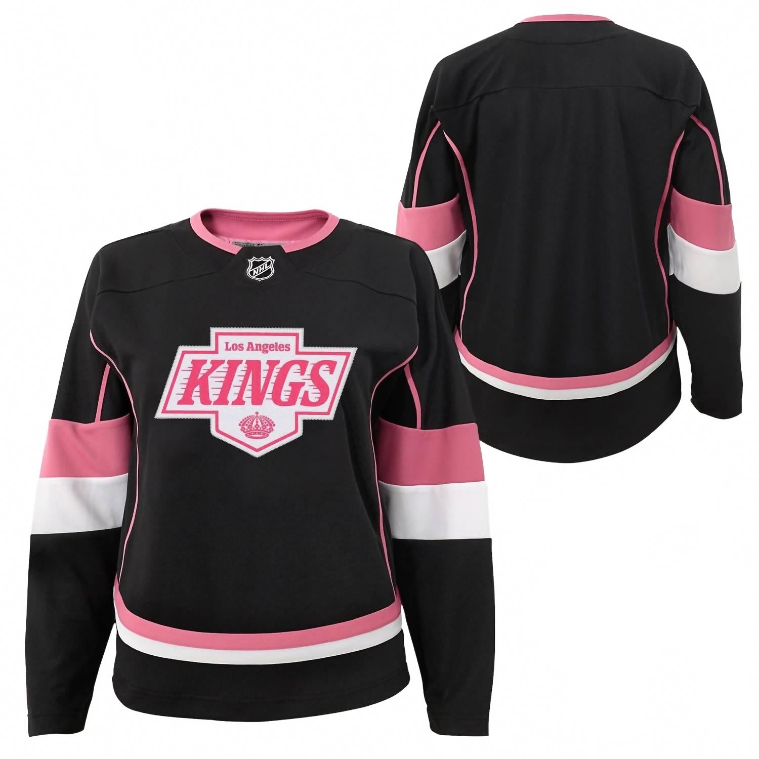 Модная футболка для девочек в черном/розовом цвете La Kings, черный/розовый — фото 2