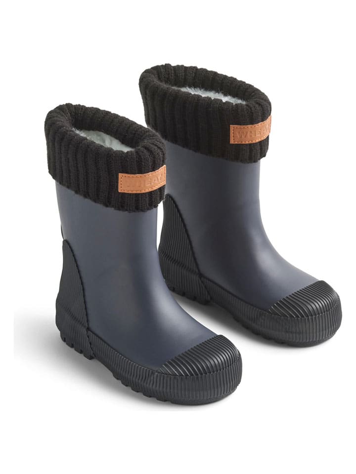 

Wheat Резиновые сапоги «Wader» темно-синего цвета