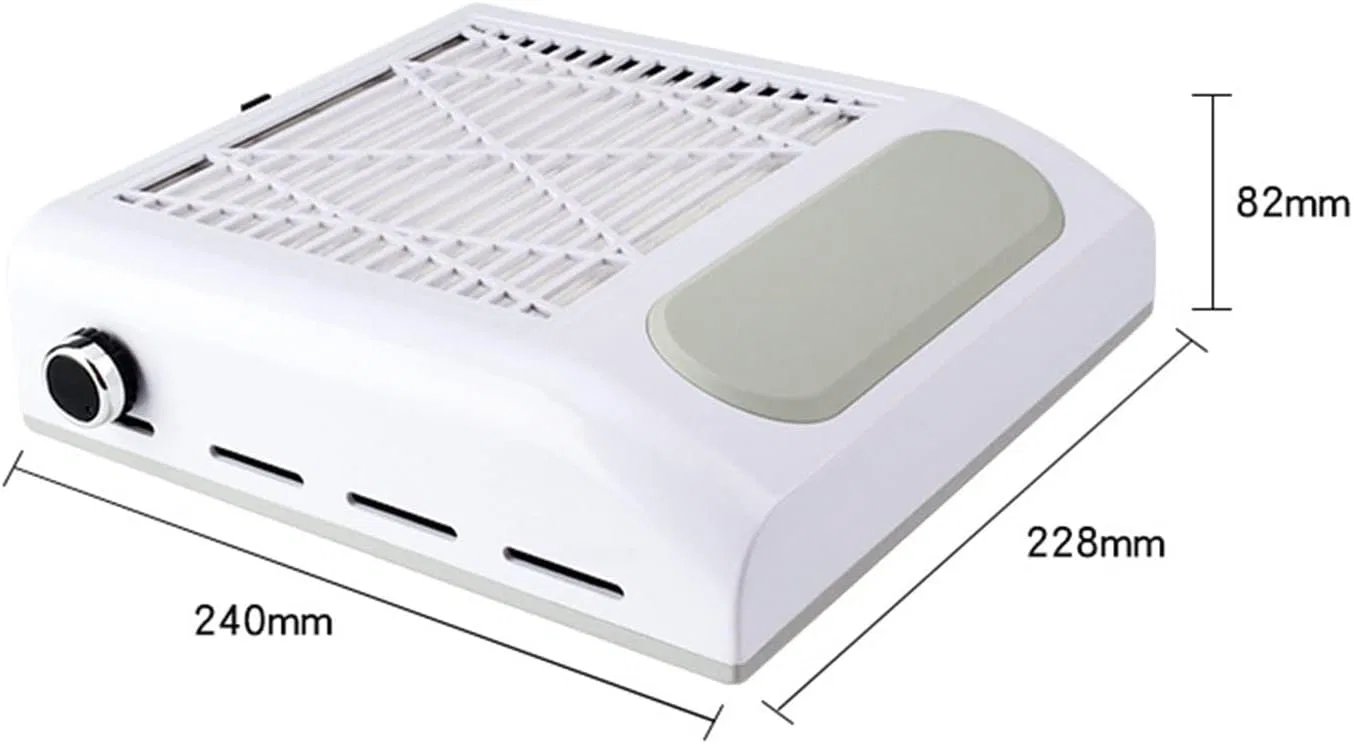 Профессиональный пылесборник для ногтей 80 Вт, белый Cytgouper — фото 3