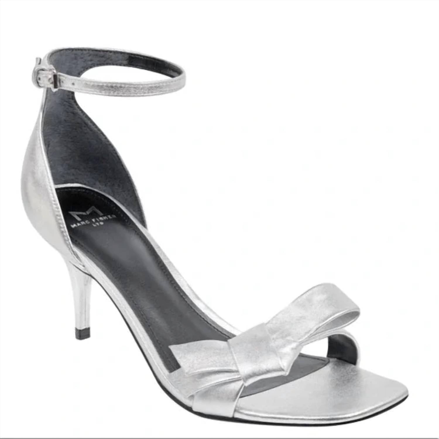 Женские туфли Tierra Heels серебристого цвета Marc Fisher, серебряный
