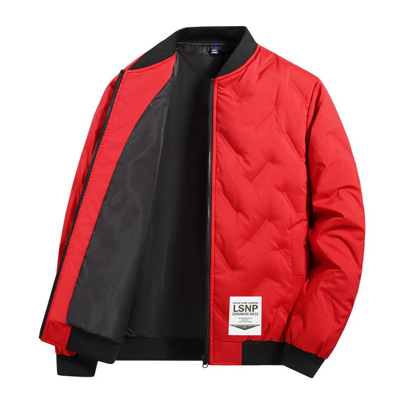 

Пуховик Unisex Lapel Thickened Puffer LISENPOK, red