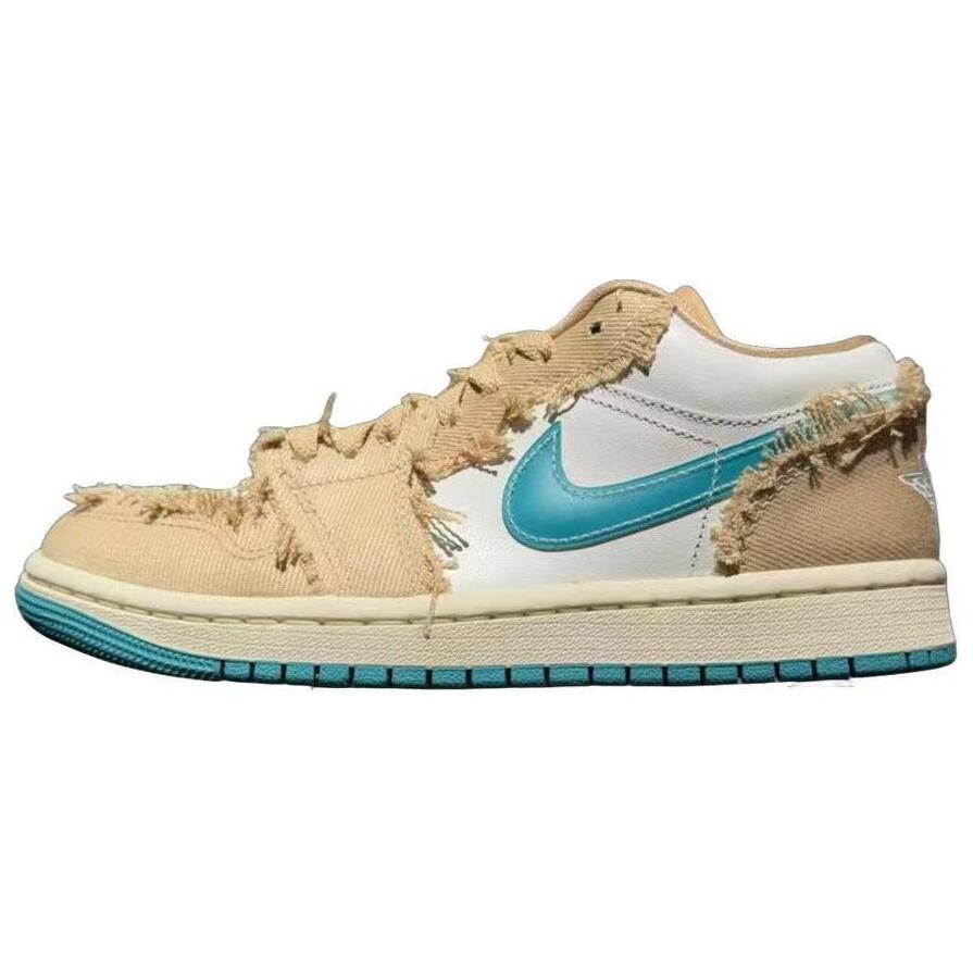 Jordan Air Jordan 1 Vintage Баскетбольные кроссовки унисекс, Beige/ Blue