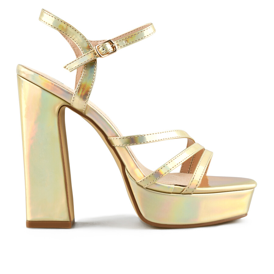 

Женские элегантные золотистые босоножки Tendenz