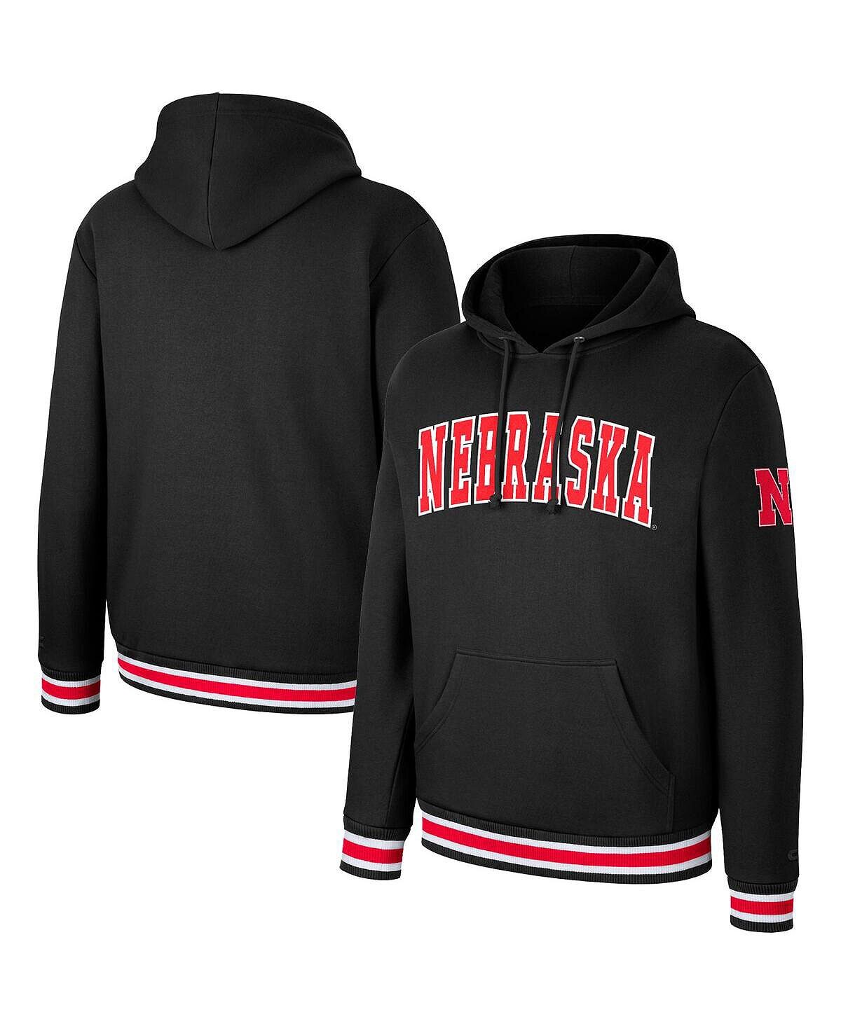 

Мужской черный пуловер с капюшоном Nebraska Huskers Varsity Arch Colosseum
