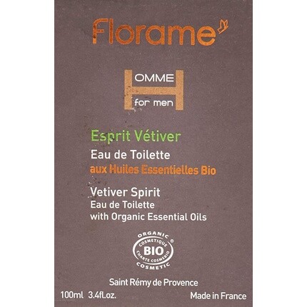 Florame Vetiver Spirit Eau De Toilette Spray For Men 3.4Oz 100ml — фото 2