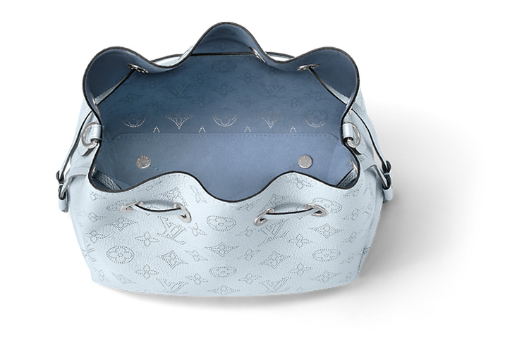 Сумка-ведро Bella Cow из кожи, женская, синяя, LOUIS VUITTON — фото 4