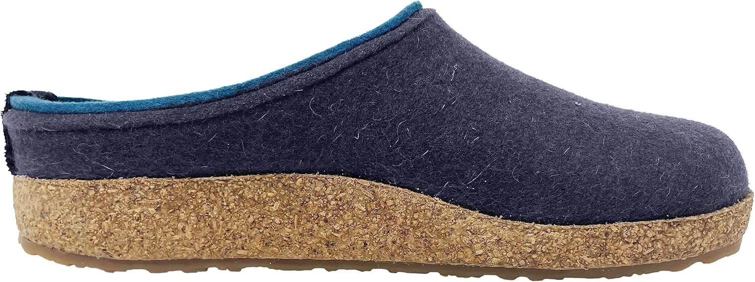 Тапочки HAFLINGER Kris Felt из шерсти унисекс, бирюзовый — фото 4