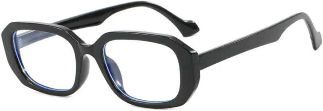 

Модные солнцезащитные очки в форме многоугольника и прямоугольника для женщин, ретро-стиль, прозрачные градиентные линзы, защита от УФ-излучения UV400, для мужчин, сине-зеленые UUPTTPL, Black Clear