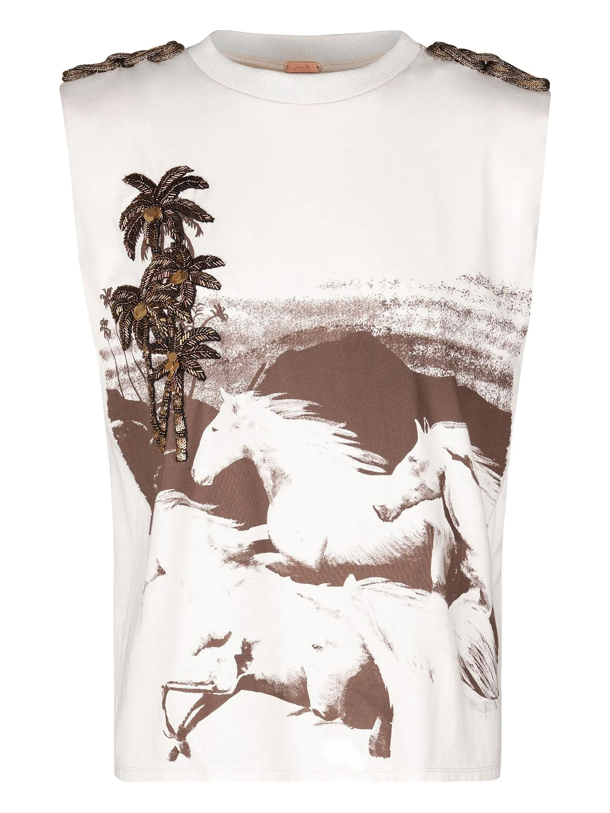 

Смелая футболка Johanna Ortiz, бежевый