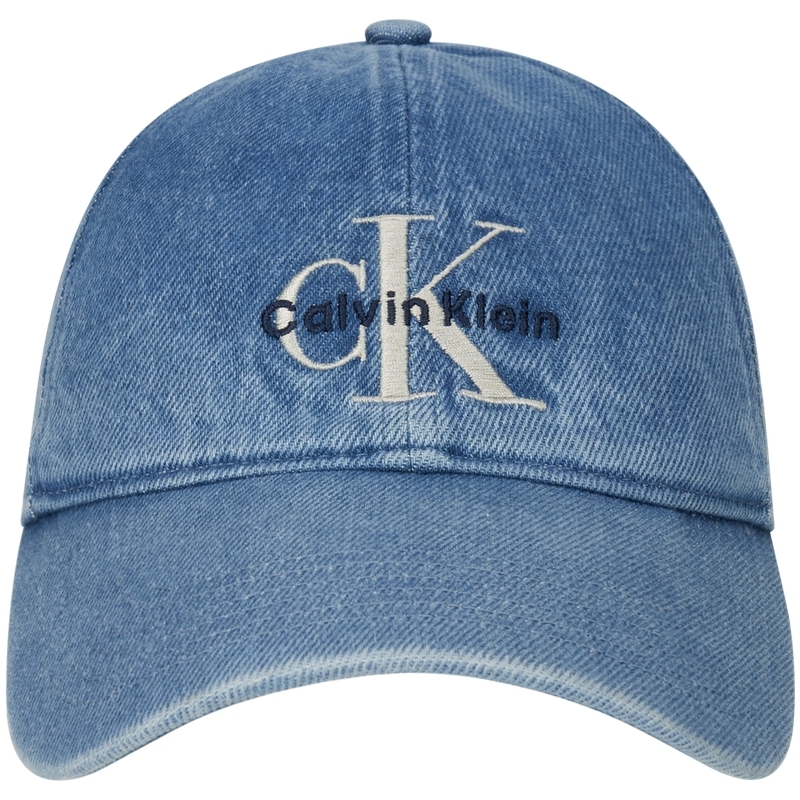

Calvin Klein Хлопковая бейсболка унисекс джинсового синего цвета, VHJ-Denim Blue
