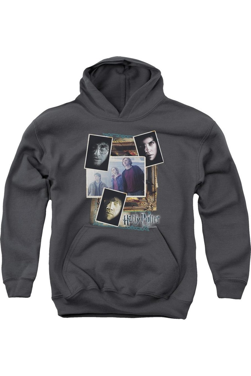 

Молодежная толстовка с капюшоном Harry Potter Trio Collage Gildan, Charcoal