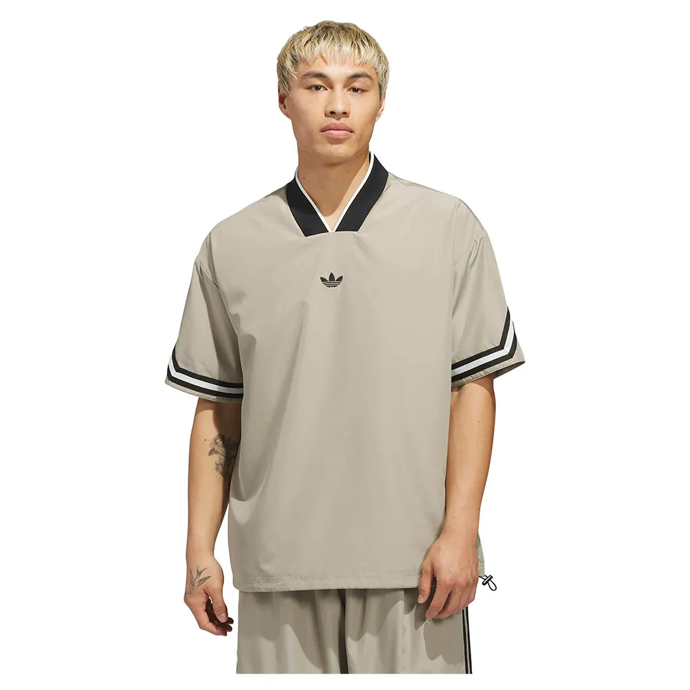 

Футболка с коротким рукавом adidas Originals для разминки баскетболистов, бежевый