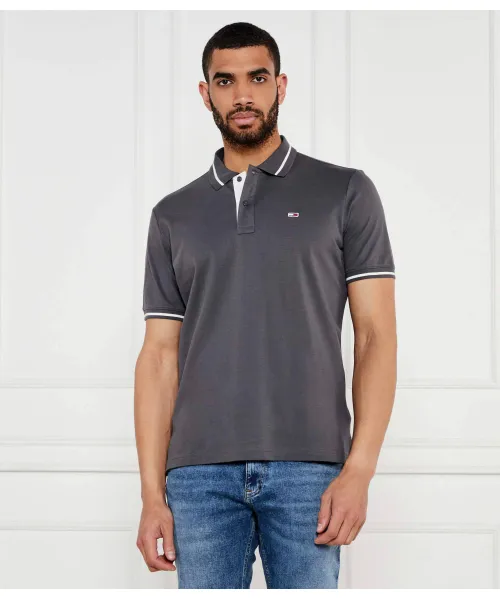 

Футболка поло Regular fit Tommy Jeans, серый