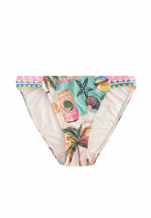 

Плавки от бикини стандартного кроя с высокой окантовкой Next, Green Pink Conversational, Зеленый, Плавки от бикини стандартного кроя с высокой окантовкой Next, Green Pink Conversational