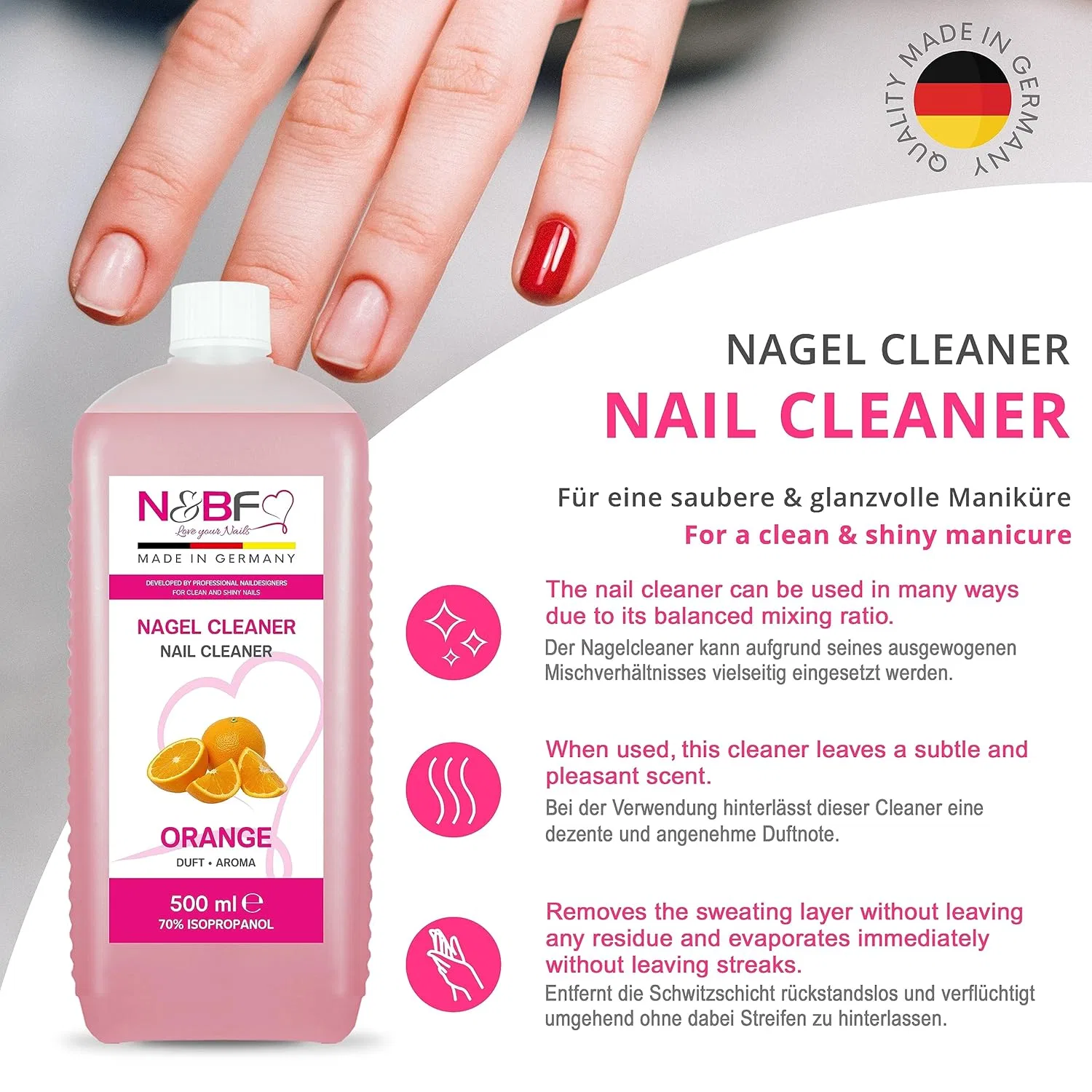 Набор для очистки ногтей NAILS FACTORY N&BF с ароматом апельсина Nails Factory — фото 2