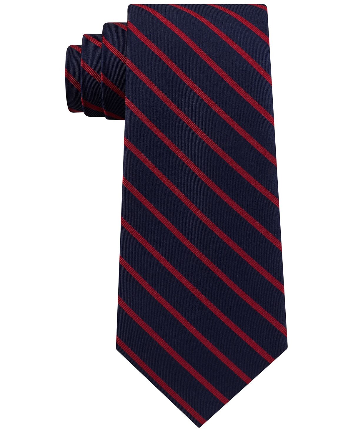 

Мужской экзотический тканый галстук в полоску из шелка Tommy Hilfiger