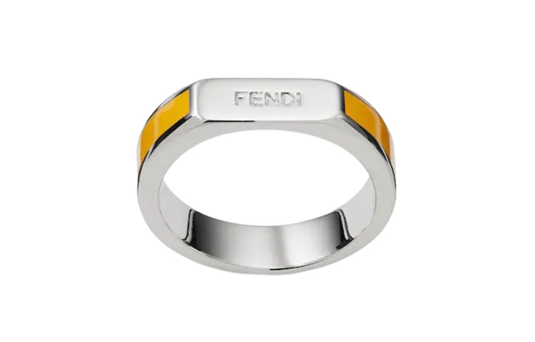 

FENDI Rings Men's Silver/Yellow